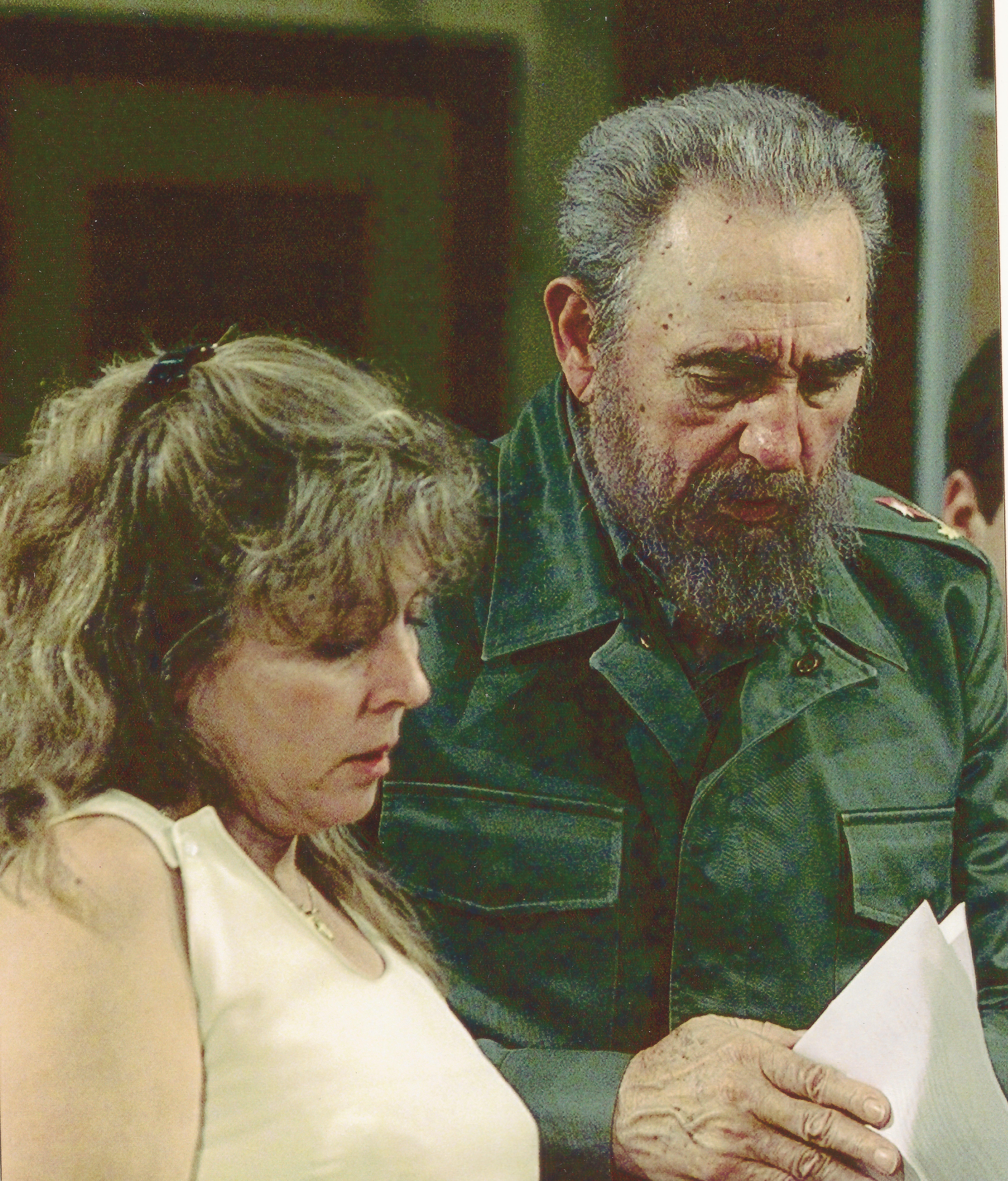 Anita Snow and Fidel Castro