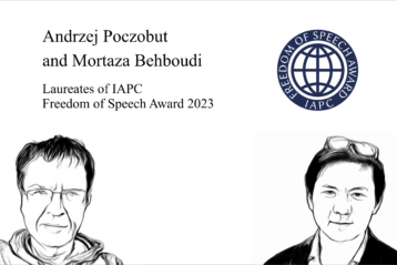 Andrzej Poczobut and Mortaza Behboudi Receive IAPC Freedom of Speech Award 2023