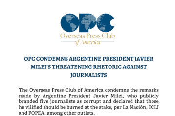 OPC Condemns Argentine President Javier Milei’s Threatening Rhetoric Against Journalists